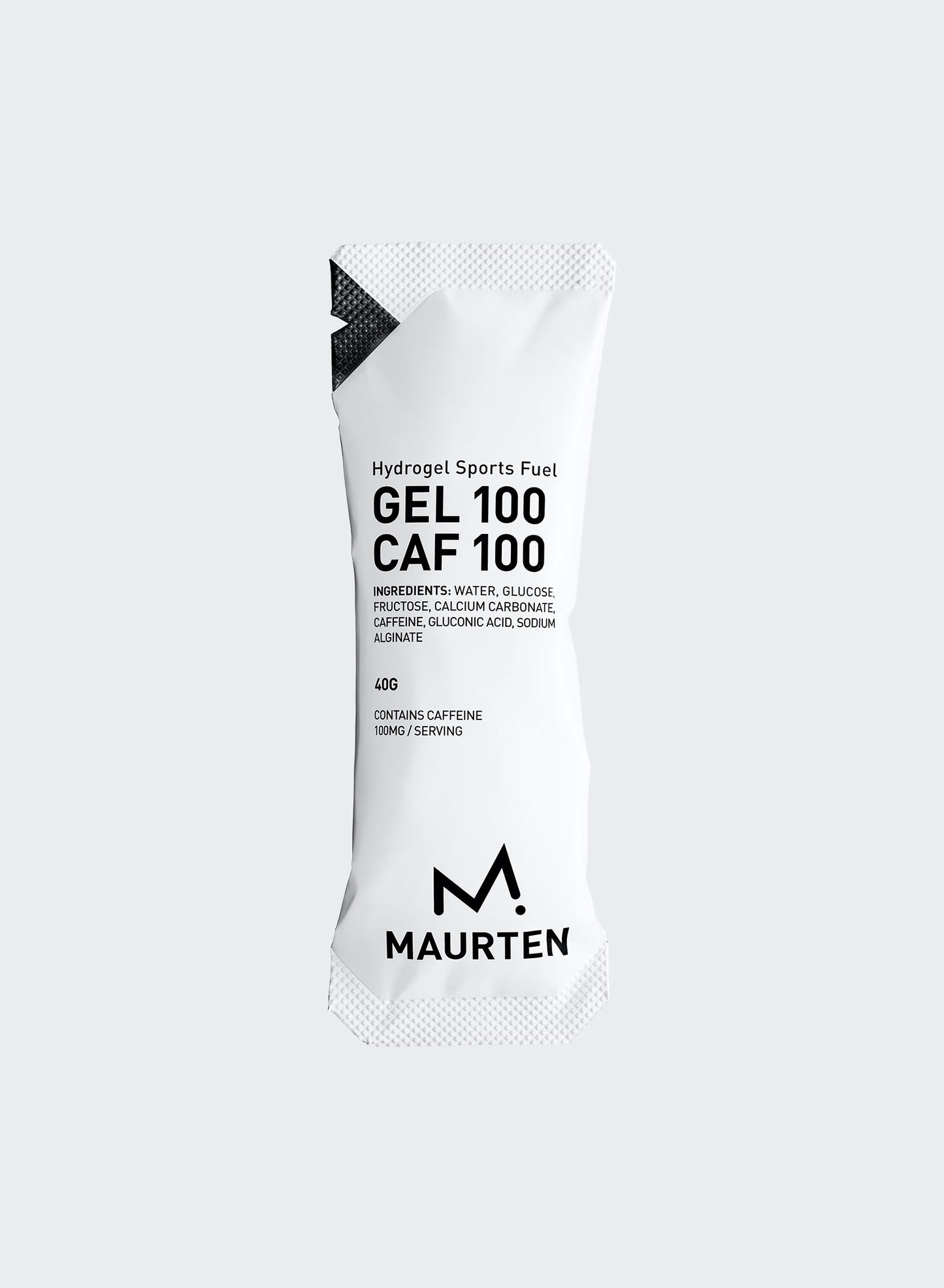 Maurten Gel 100 Caf 100 com cafeína para energia em prova