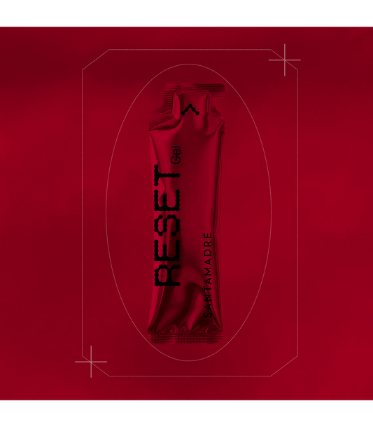 RESET GEL Santamadre – Gel anti‑fadiga com 30 g de hidratos e 300 mg de polifenóis