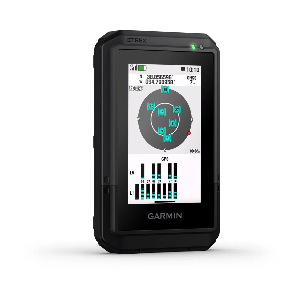 Garmin eTrex Touch, vista lateral