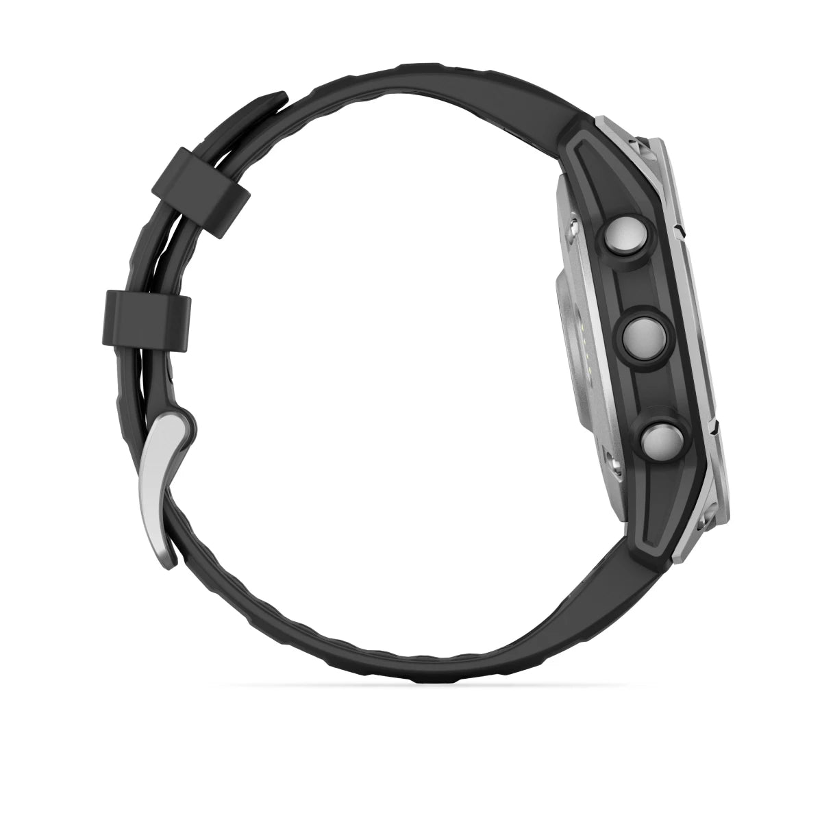 Garmin fēnix E 47 mm AMOLED Stainless Steel/Black, no pulso durante uma corrida
