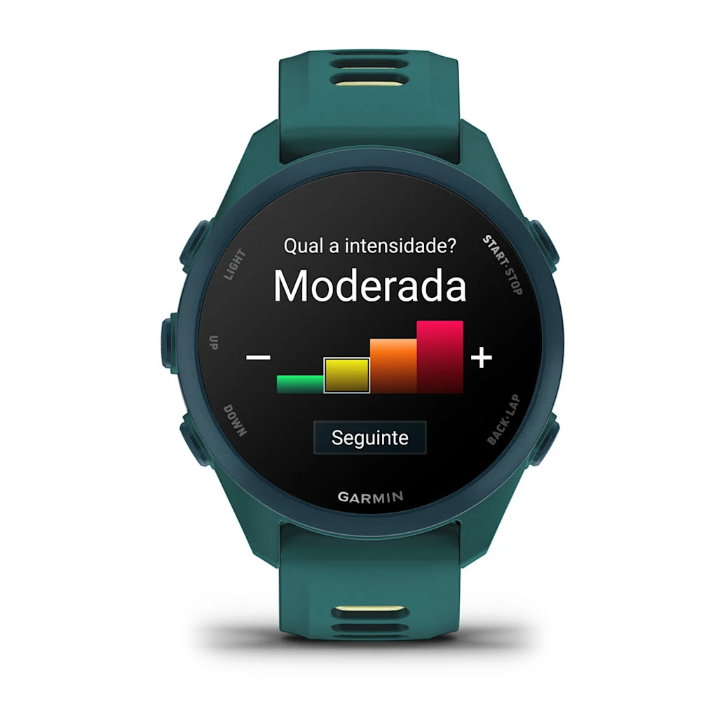 Garmin Forerunner 170 Music Teal Green/Citron, vista de frente