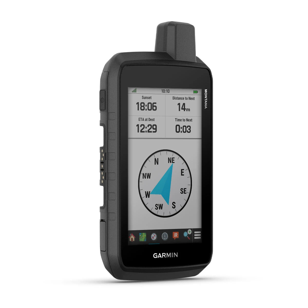 Garmin Montana 710, vista lateral