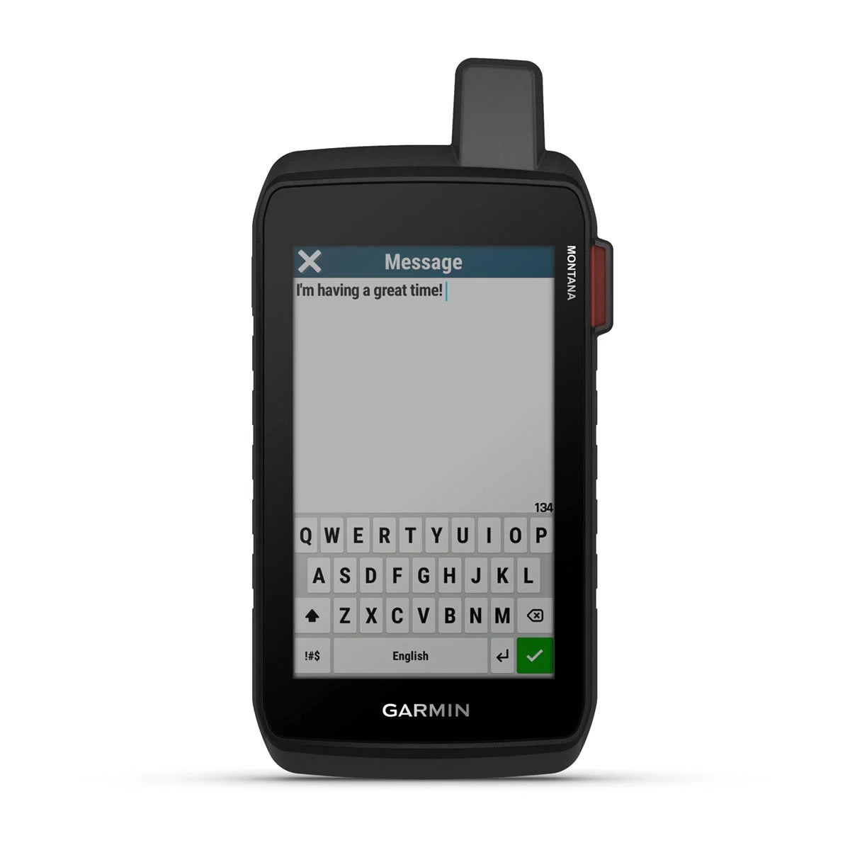 Garmin Montana 710i, ecrã de mapa