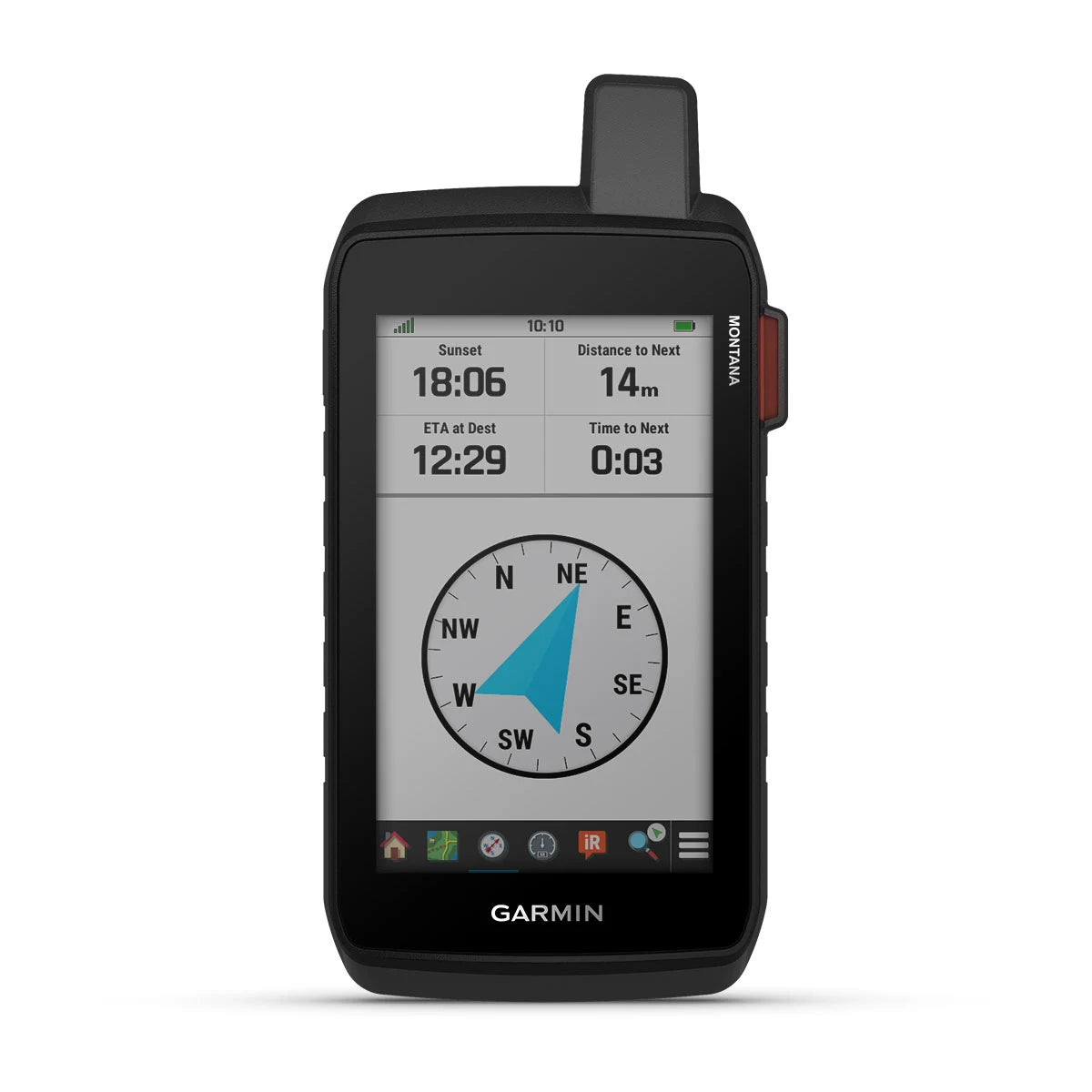 Garmin Montana 710i, em uso num trilho